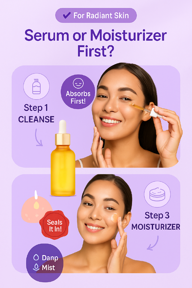 Which Comes First Serum or Moisturizer for Radiant Skin?