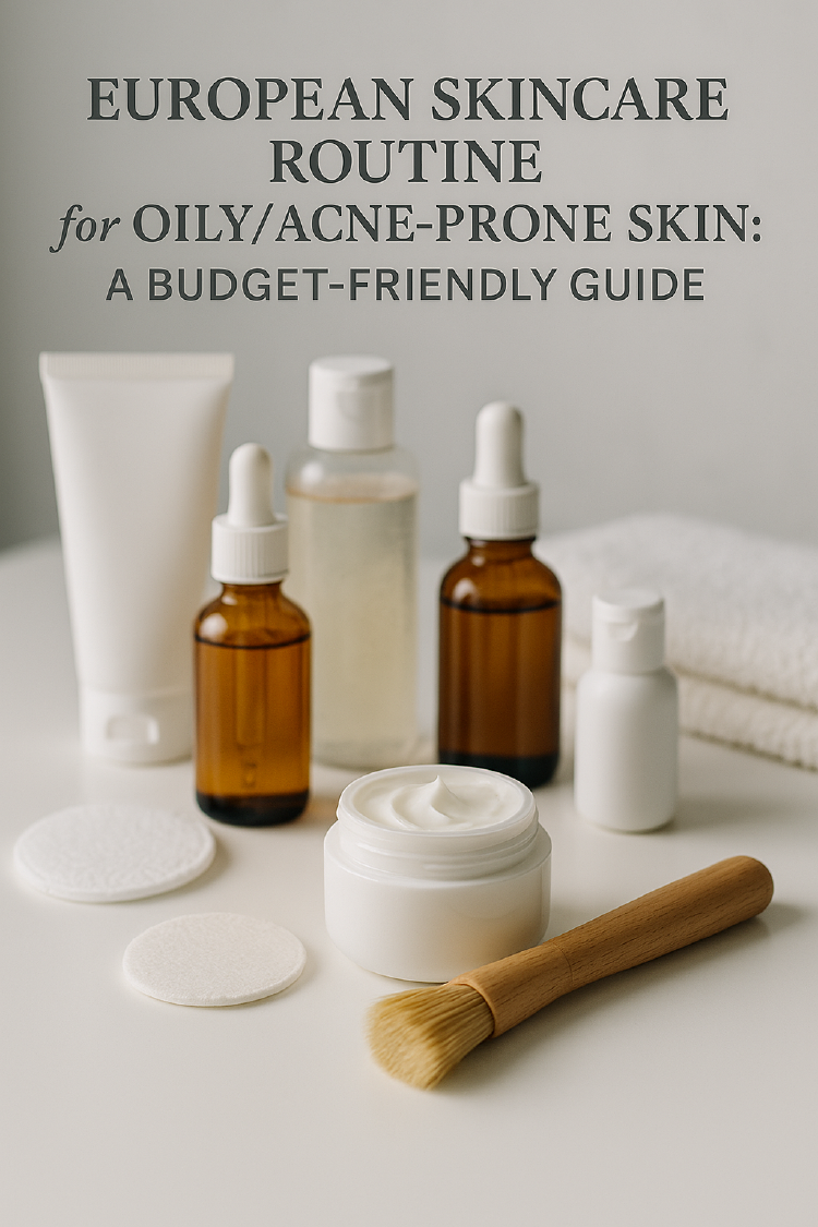 European Skincare Routine for Oily/Acne-Prone Skin: A Budget-Friendly Guide